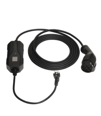 Sinox EV ladekabel mode 2. 6A 1 fase. 5m. Sort