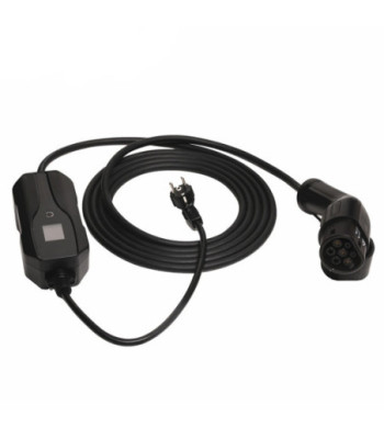 Sinox EV ladekabel mode 2. 6A 1 fase. 5m. Sort