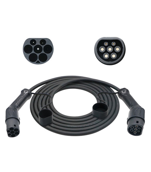 Sinox EV ladekabel mode 3. 32A 1 fase. 5m. Sort Sinox EV ladekabel mode 3. 32A 1 fase. 5m. Sort