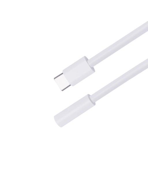 Sinox iMedia USB C til mini jack adapter. 0,15m. Hvid