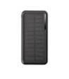 SBS powerbank med solceller. 10.000 mAh. Sort