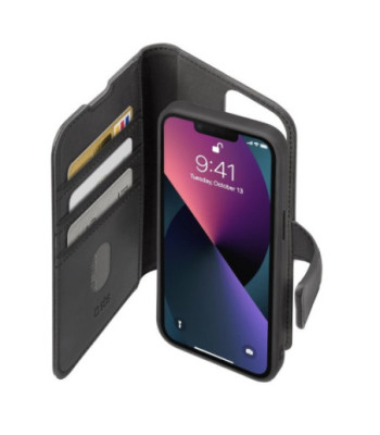 SBS Novelty book cover med aftageligt cover til iPhone 14 Plus®. Sort