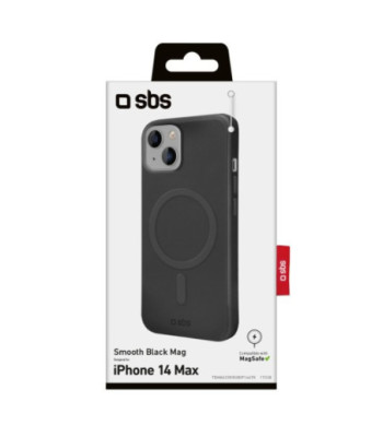 SBS Novelty MagSafe® kompatibelt cover til iPhone 14 Plus® med magnetisk opladning. Sort