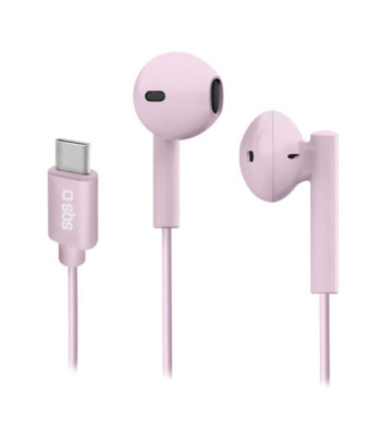 SBS in-ear stereo høretelefoner Studio Mix 65. Lyserød
