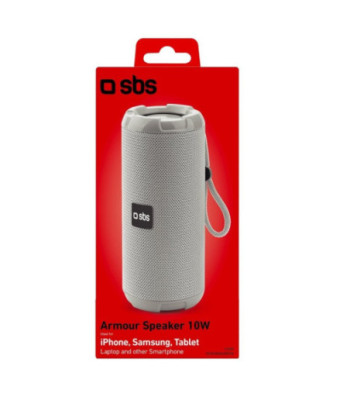 SBS Armour 10W trådløs højttaler. Grå