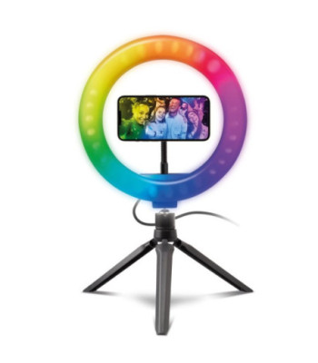 SBS Multicolour Ring Light med tripod