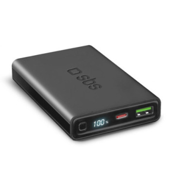 SBS powerbank 10.000 mAh. Sort