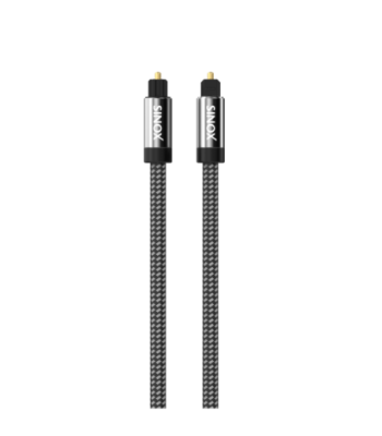 Sinox PRO X optisk digitalt kabel. 1,5m. Sort