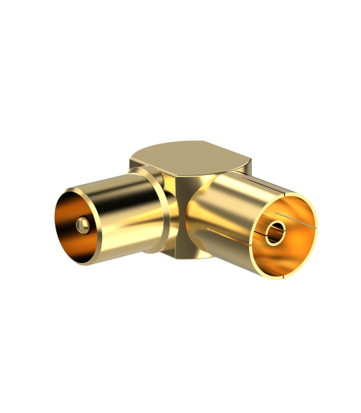 Sinox 90° antenneadapter. Guld Sinox 90° antenneadapter. Guld