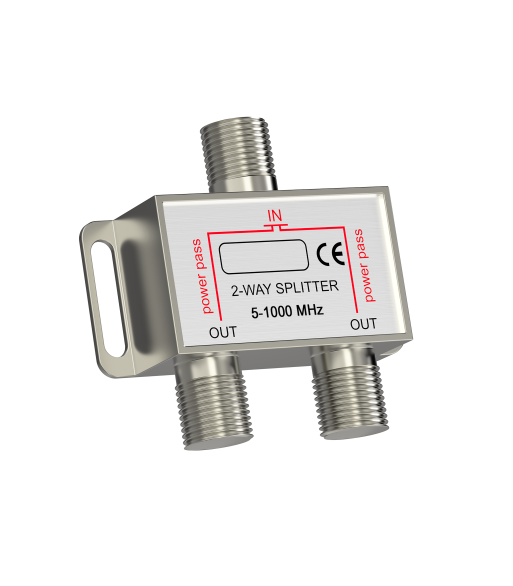 Sinox antennesplitter med F-stik. 3 F-stik medfølger Sinox antennesplitter med F-stik. 3 F-stik medfølger