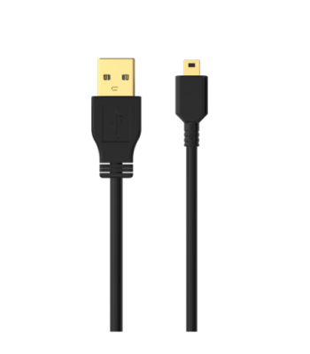 Sinox USB A - Mini USB kabel. 2m. Sort