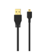 Sinox USB A - Mini USB kabel. 2m. Sort