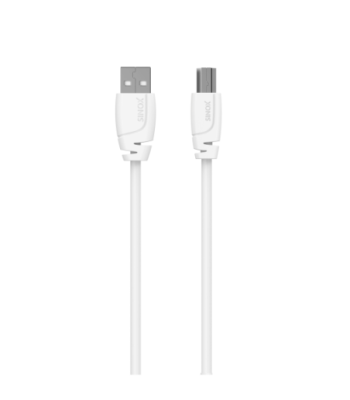 Sinox USB 2.0 kabel. 1,8m. Hvid