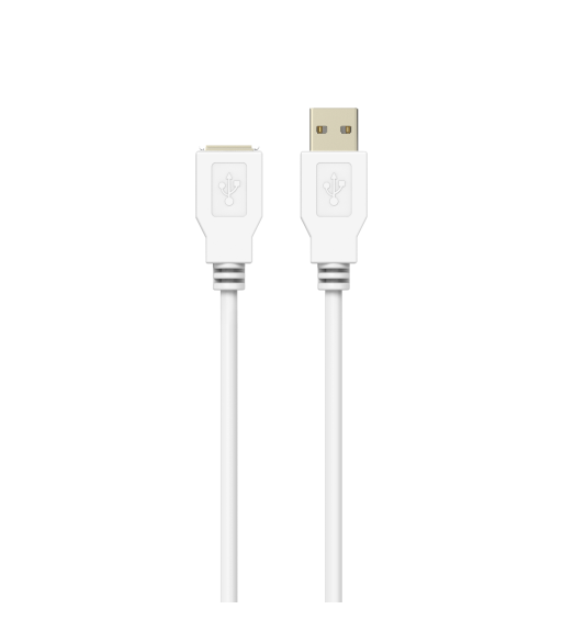 Sinox USB 2.0 forlængerkabel. 2m. Hvid Sinox USB 2.0 forlængerkabel. 2m. Hvid
