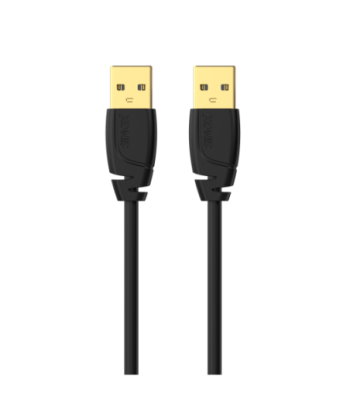 Sinox USB 2.0 kabel. 2m. Sort