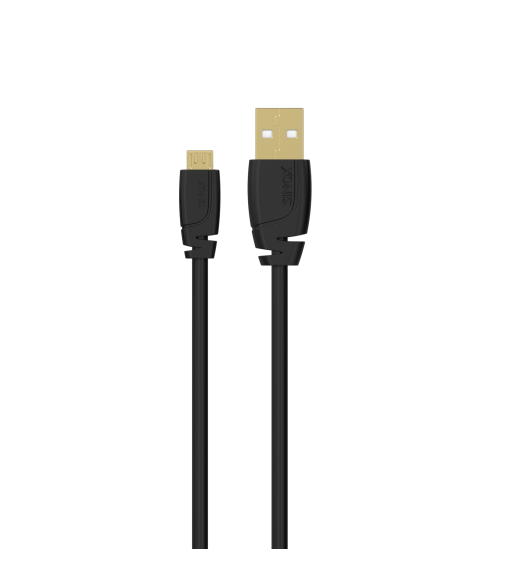 Sinox Micro USB kabel. 2m. Sort Sinox Micro USB kabel. 2m. Sort