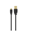 Sinox Micro USB kabel. 2m. Sort
