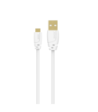 Sinox Micro USB kabel. 0,75m. Hvid