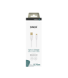 Sinox Micro USB kabel. 0,75m. Hvid