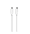 Sinox USB C 2.0 kabel. 3m. Hvid