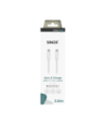 Sinox USB C 2.0 kabel. 3m. Hvid