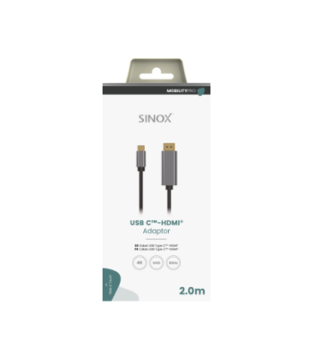 Sinox PRO USB C til HDMI kabel. 1,8m