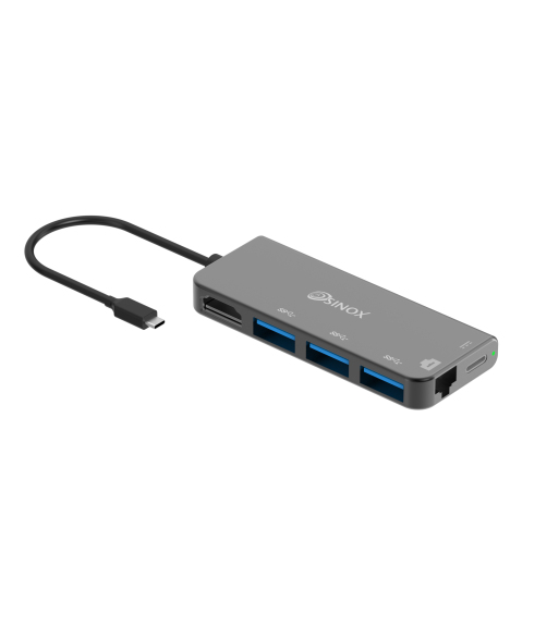 Sinox PRO USB C Hub. Aluminium