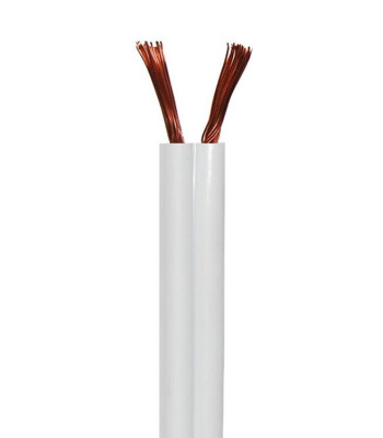 Sinox højttalerkabel 2x1,5mm. Hvid PR. METER