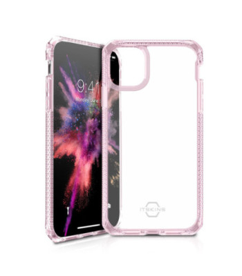 ITSKINS HYBRID CLEAR cover til iPhone 11 Pro / XS / X®. Lyserød og gennemsigtig