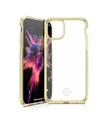 ITSKINS HYBRID CLEAR cover til iPhone 11 Pro / XS / X®. Lys gul og gennemsigtig