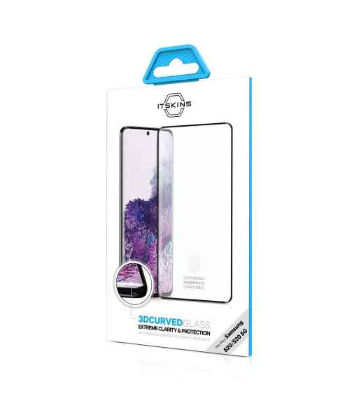 ITSKINS 3D beskyttelsesglas til Samsung Galaxy S20 4G / 5G® ITSKINS 3D beskyttelsesglas til Samsung Galaxy S20 4G / 5G®