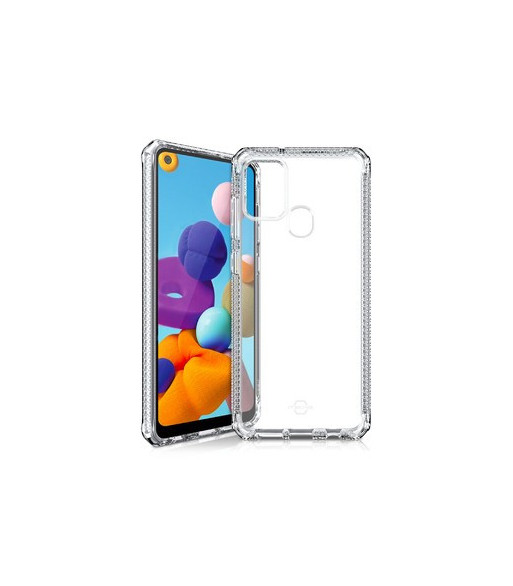 ITSKINS SPECTRUM CLEAR cover til Samsung Galaxy A21s®. Gennemsigtig ITSKINS SPECTRUM CLEAR cover til Samsung Galaxy A21s®. Gennemsigtig