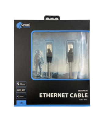 Sinox Gaming STP Cat7 netværkskabel. 1m. Stål