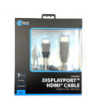 Sinox Gaming HDMI - DisplayPort 1.4 kabel. 2m. Stål