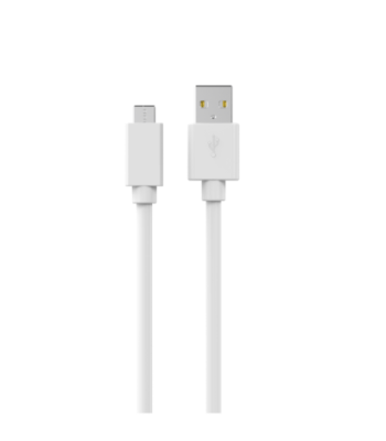 Sinox USB C til USB A kabel. 1m. Hvid