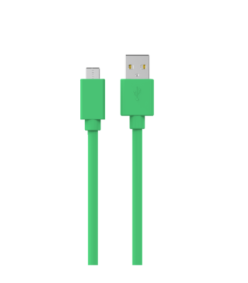 Sinox USB C til USB A kabel. 1m. Green