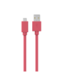 Sinox USB C til USB A kabel. 1m. Pink