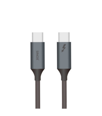 Sinox PRO USB C 4.0 kabel (Thunderbolt®). 1m. Sort