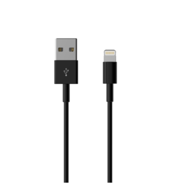 Sinox Lightning kabel. 2m. Sort