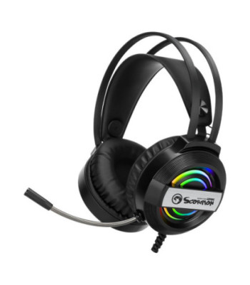 Marvo gaming headset m/mic. Sort