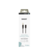 Sinox PRO 3,5mm mini jack forlængerkabel. 3m. Sort
