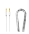 Sinox PRO mini jack spiralkabel. 3m. Hvid