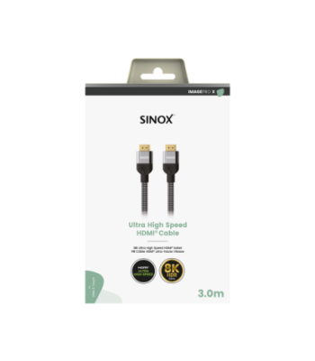 Sinox PRO X HDMI kabel 8K60Hz+E. 3m. Sort