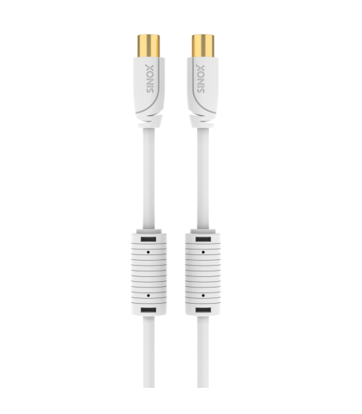 Sinox PRO antennekabel. YouSee & Stofa godkendt. 1,5m. Hvid Sinox PRO antennekabel. YouSee & Stofa godkendt. 1,5m. Hvid