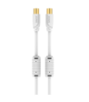 Sinox PRO antennekabel. YouSee & Stofa godkendt. 1,5m. Hvid