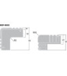Plastikhjørne - MZF-8505 MONACOR