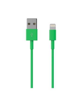 Sinox Lightning kabel. 1m. Grøn