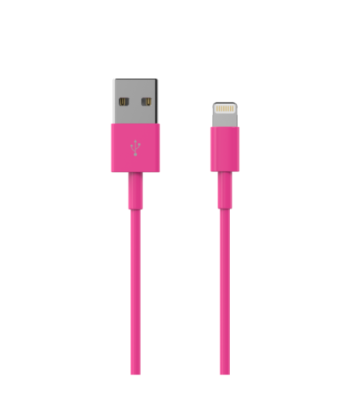 Sinox Lightning kabel. 1m. Pink