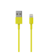 Sinox Lightning kabel. 2m. Gul