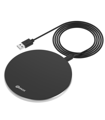 Sinox PRO trådløs 10W opladerplade. 1m. Sort